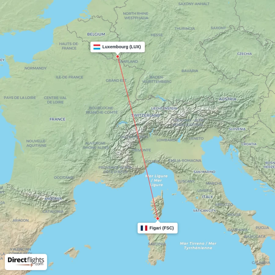 LUX - FSC route map