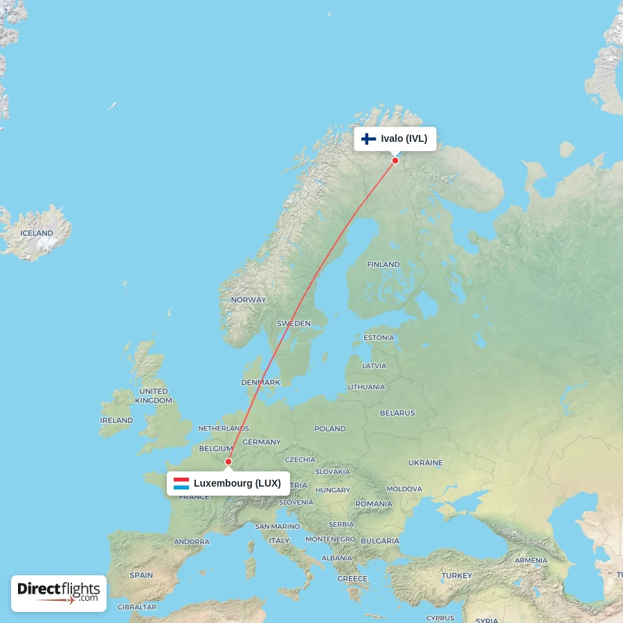 LUX - IVL route map
