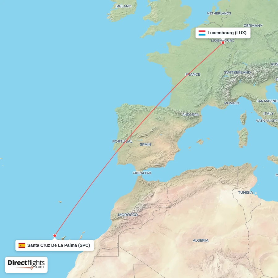 LUX - SPC route map
