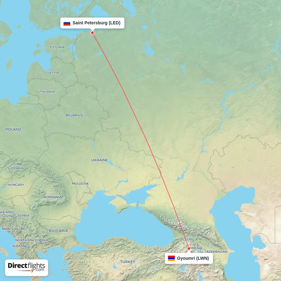LWN - LED route map