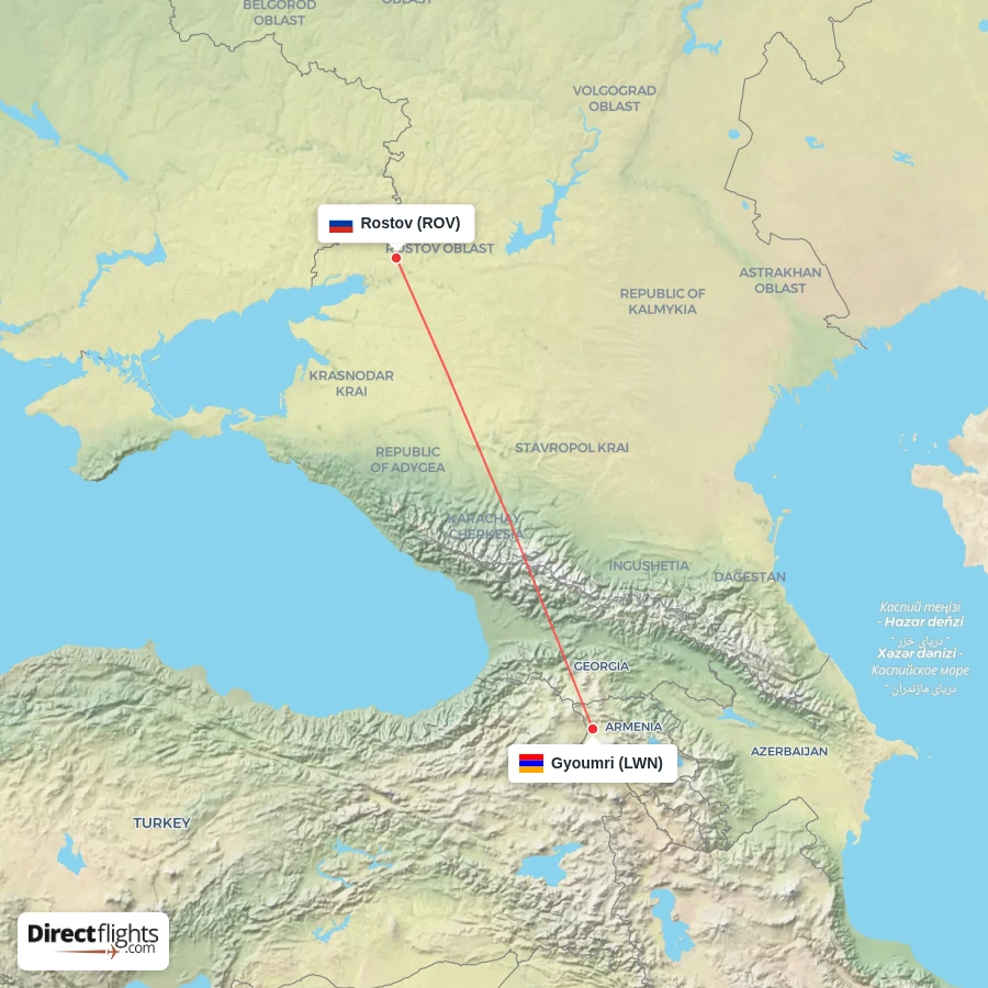 LWN - ROV route map