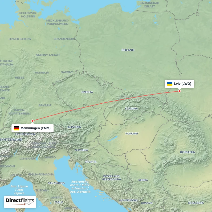 LWO - FMM route map