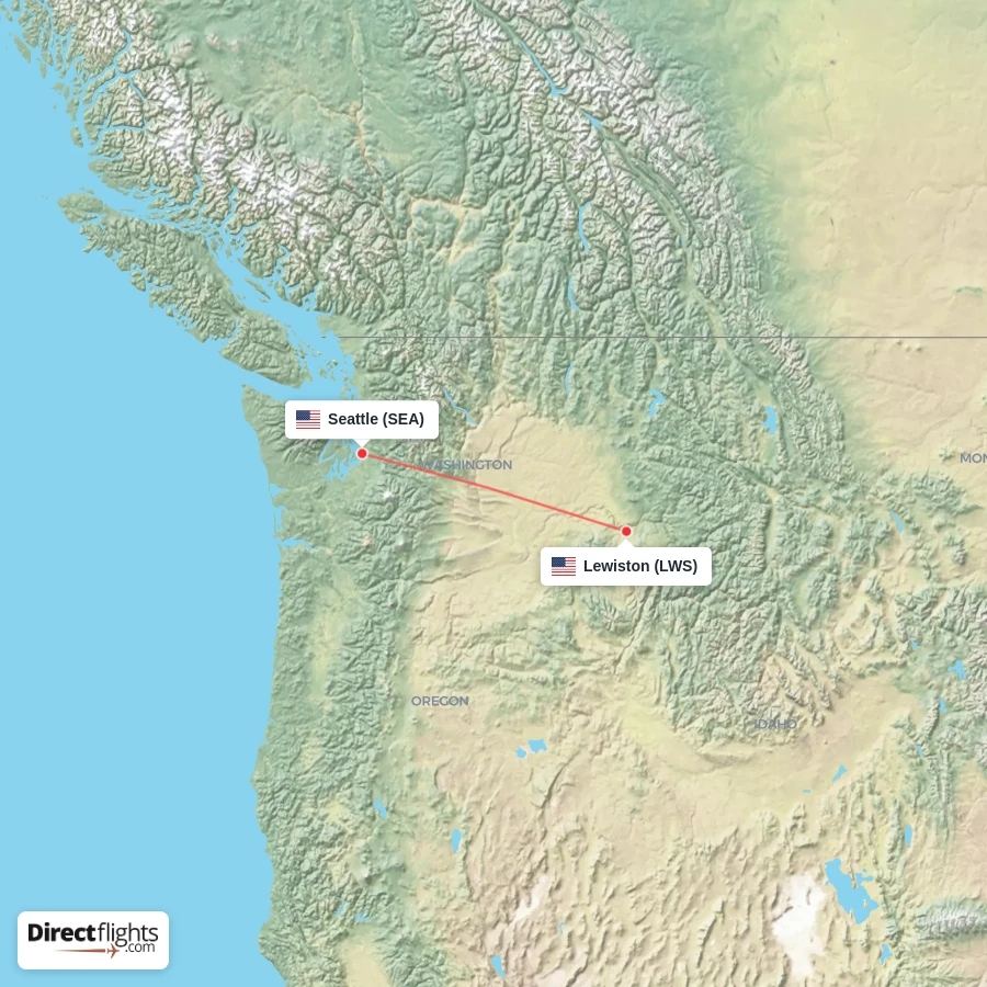 LWS - SEA route map