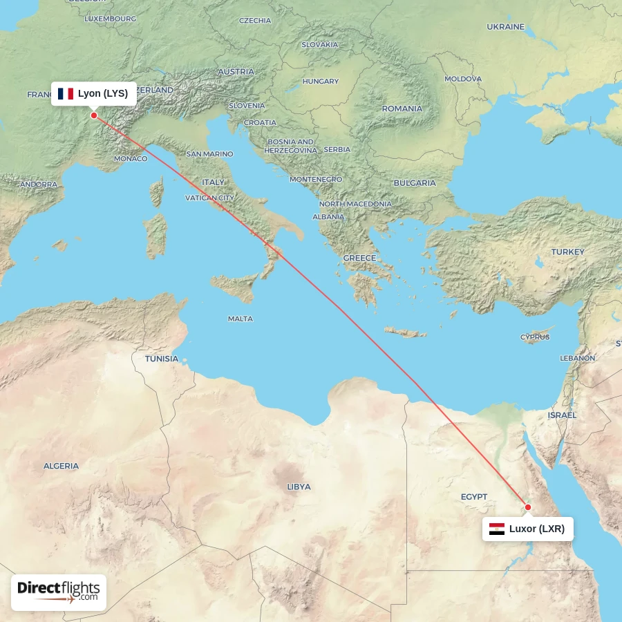 LXR - LYS route map