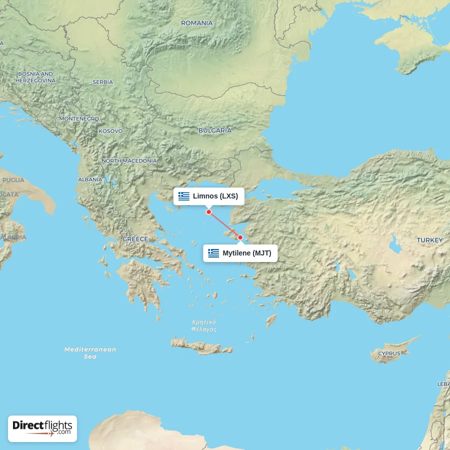 LXS - MJT route map