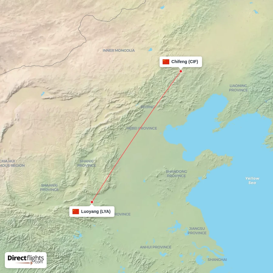 LYA - CIF route map
