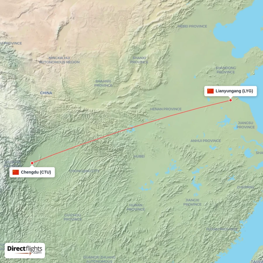 LYG - CTU route map