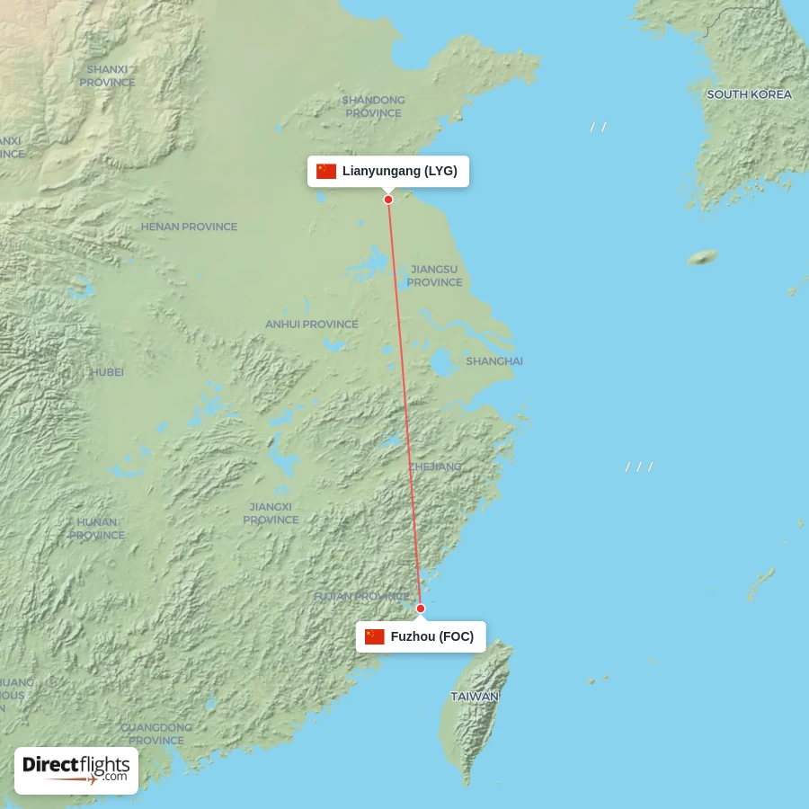 LYG - FOC route map