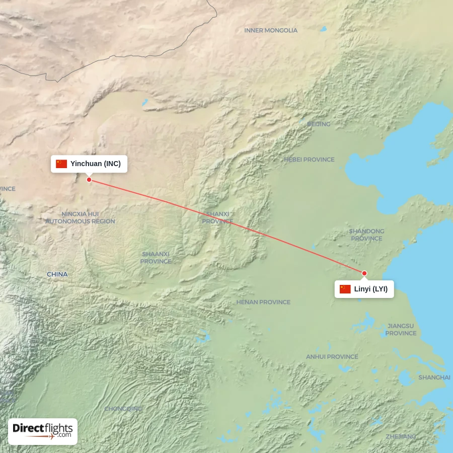 LYI - INC route map