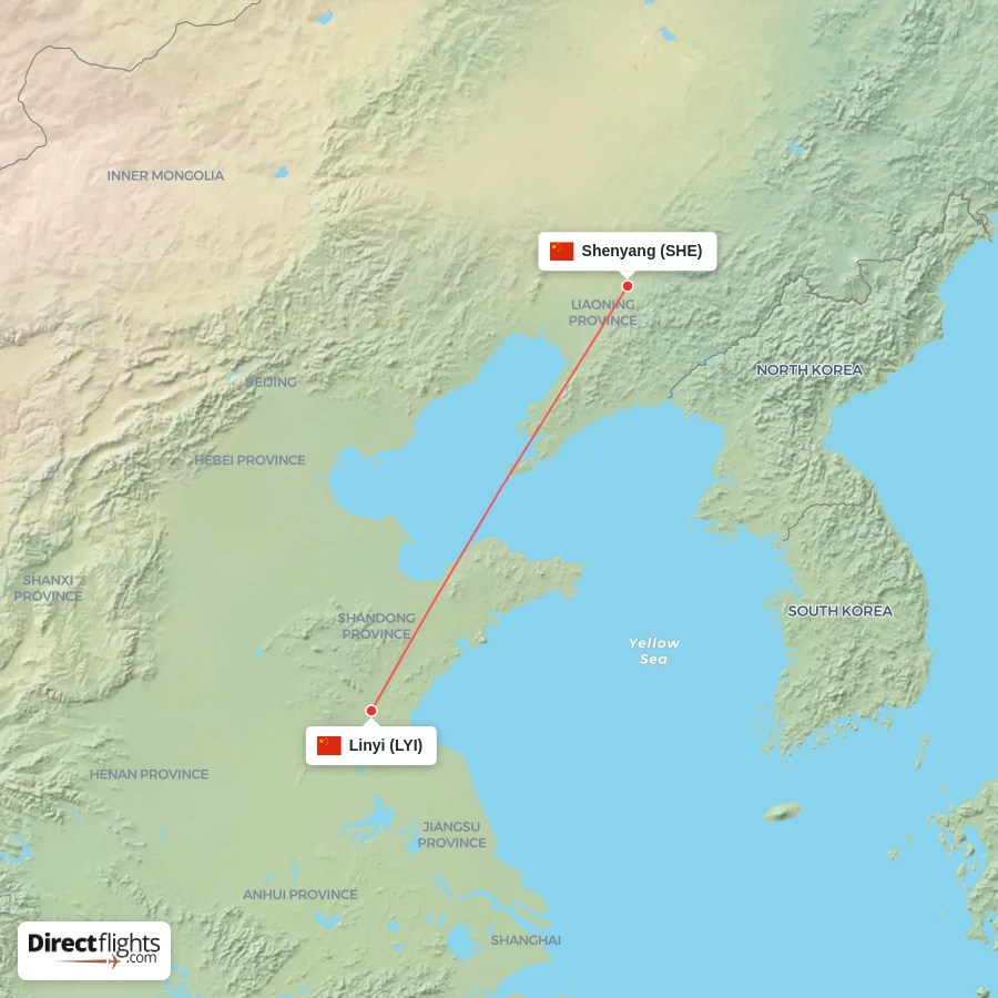 LYI - SHE route map