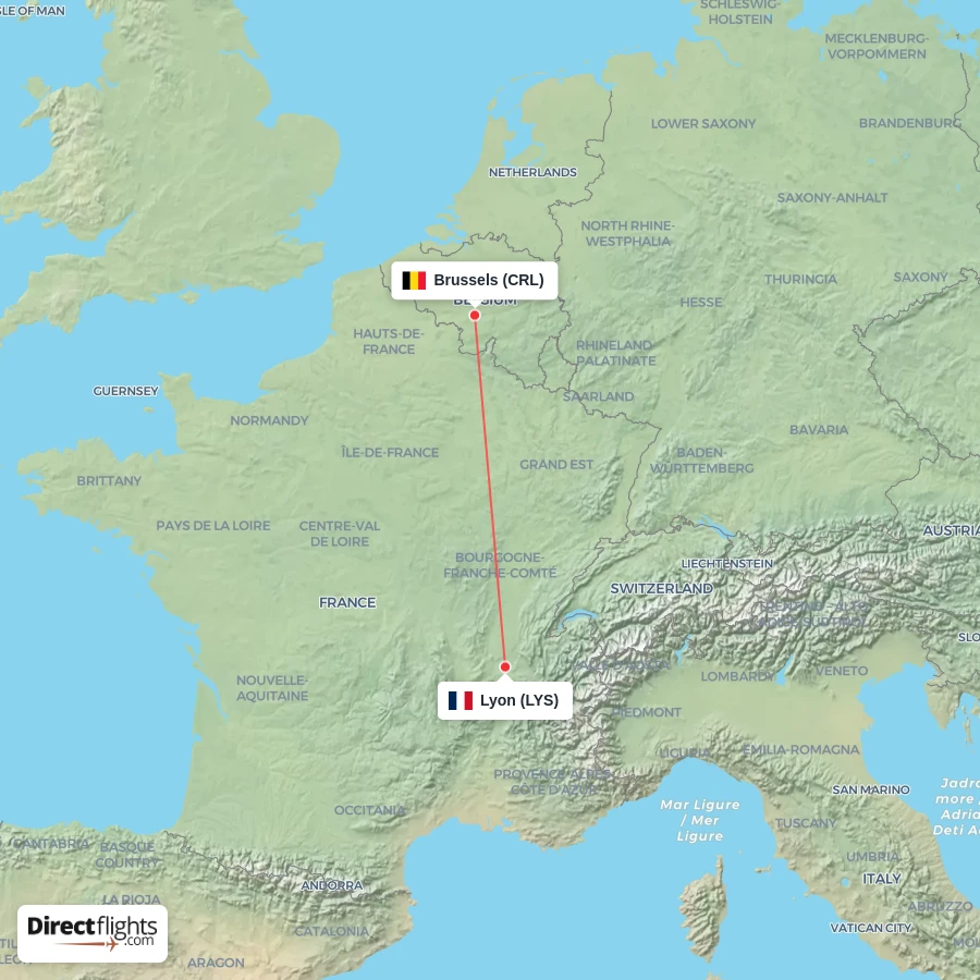 LYS - CRL route map
