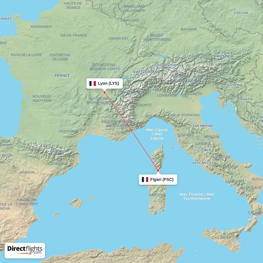 LYS - FSC route map