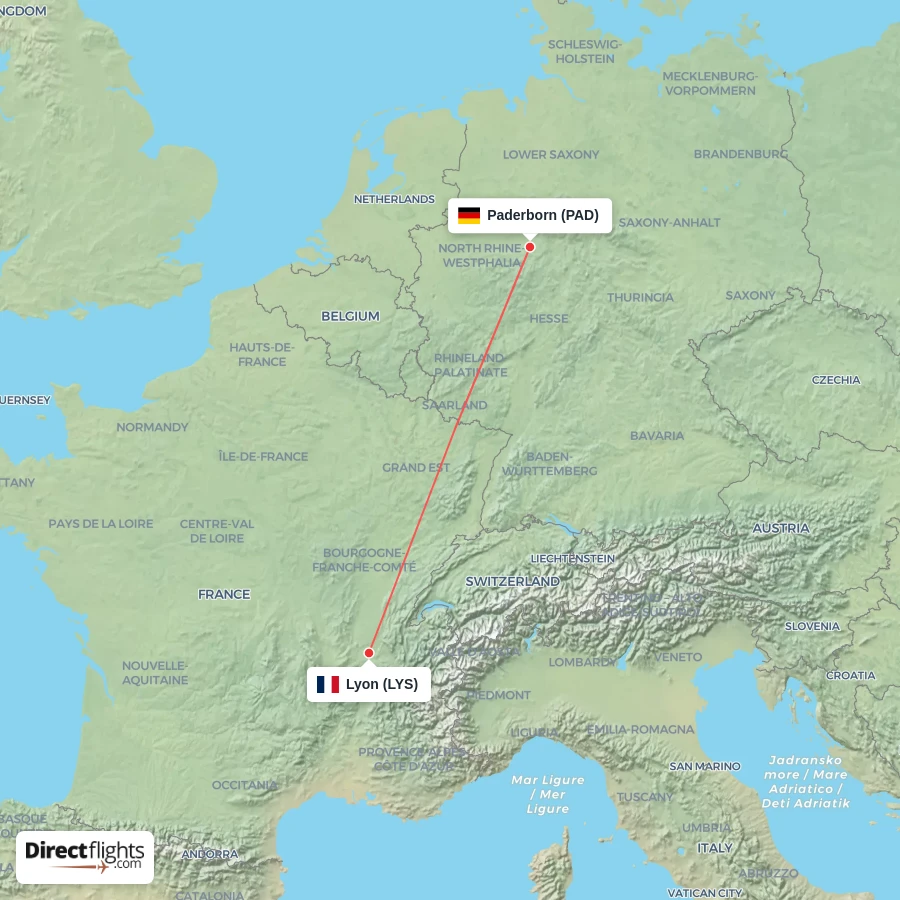 LYS - PAD route map