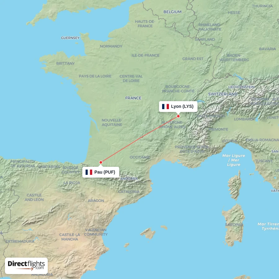 LYS - PUF route map