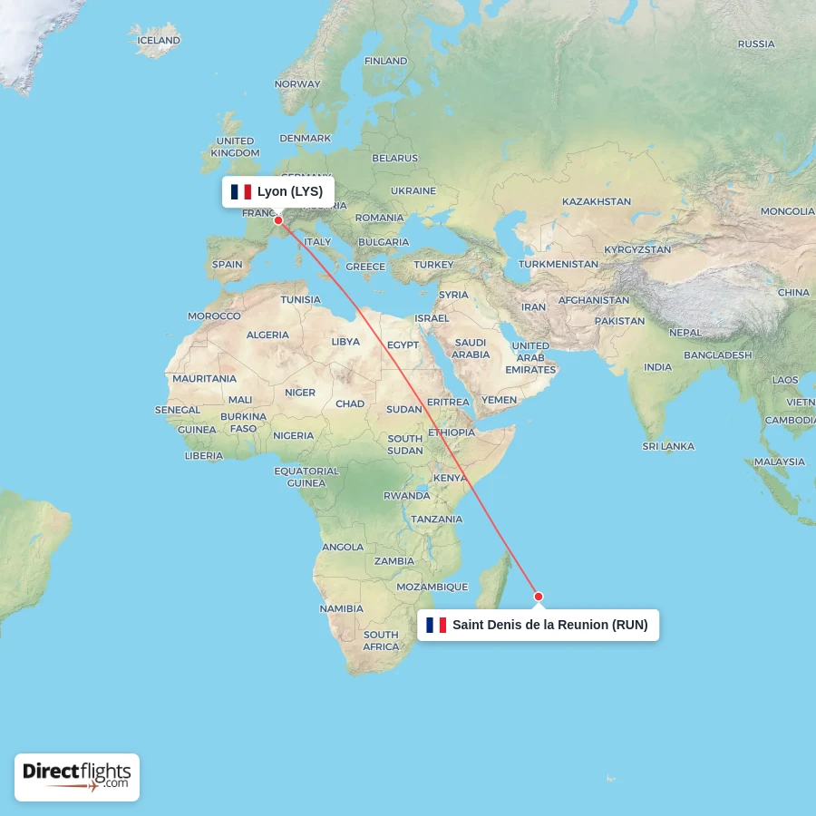 LYS - RUN route map