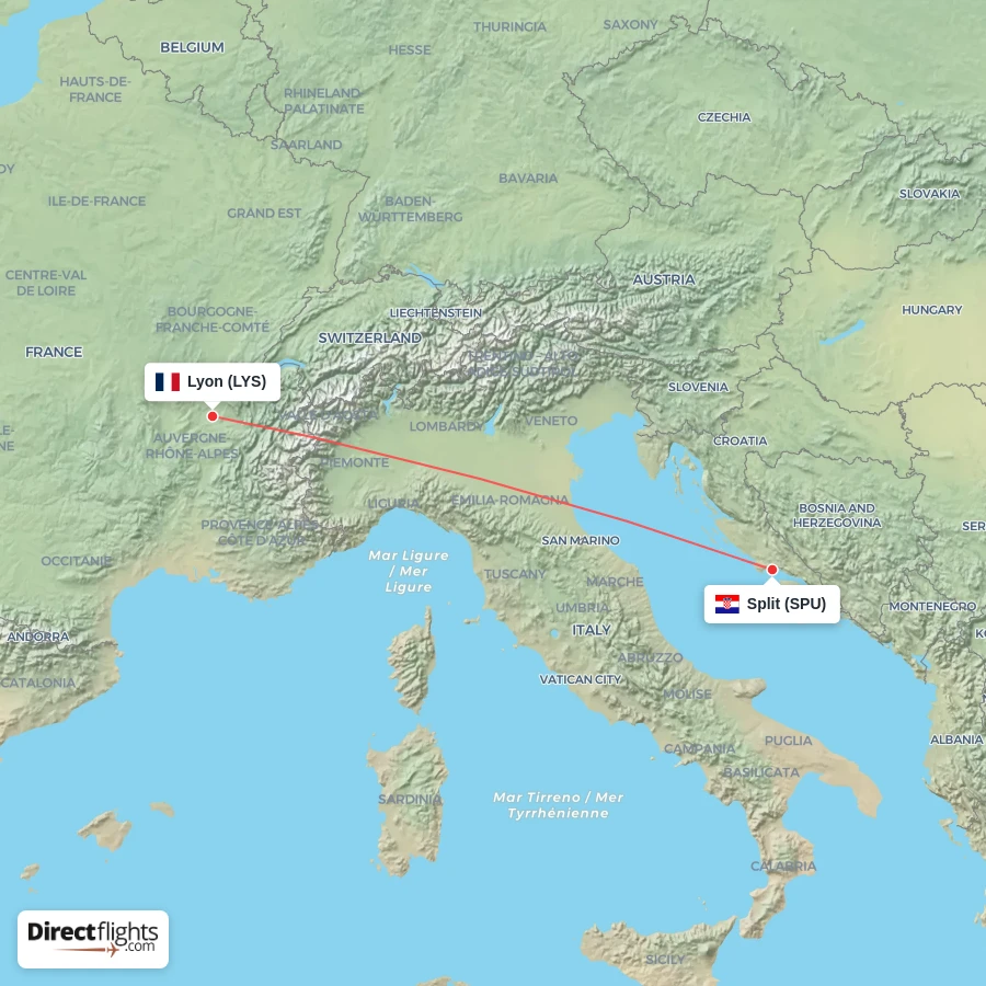 LYS - SPU route map