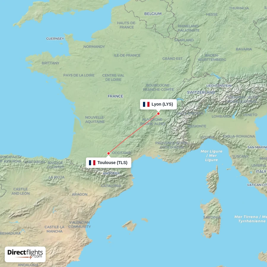 LYS - TLS route map