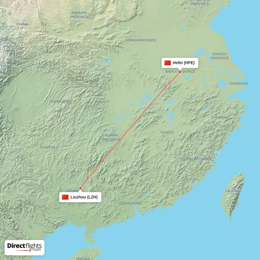 LZH - HFE route map