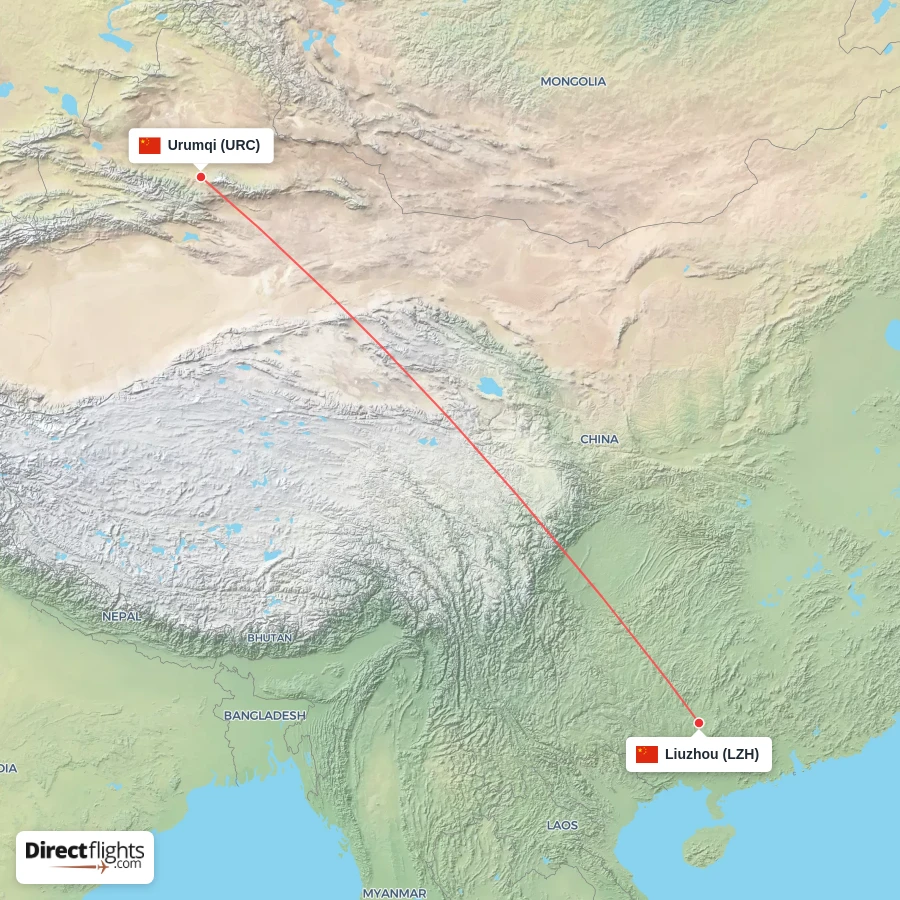 LZH - URC route map