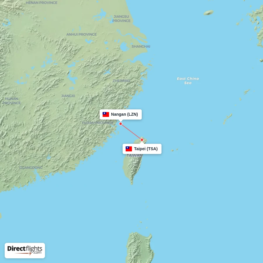 LZN - TSA route map