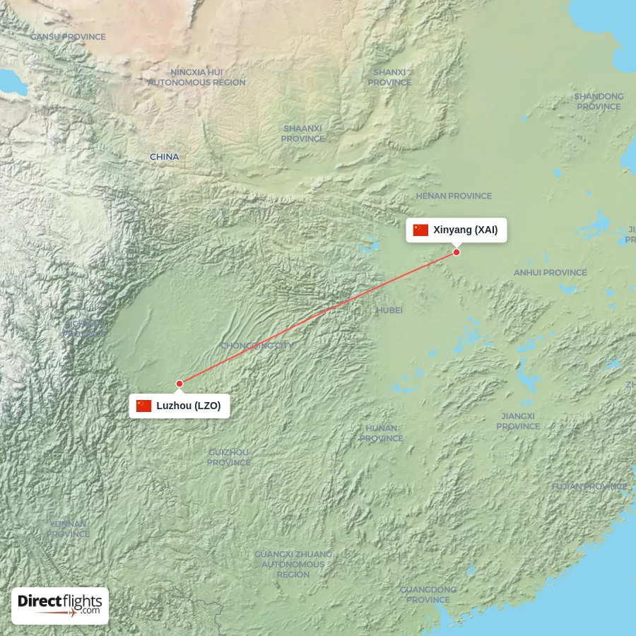 LZO - XAI route map