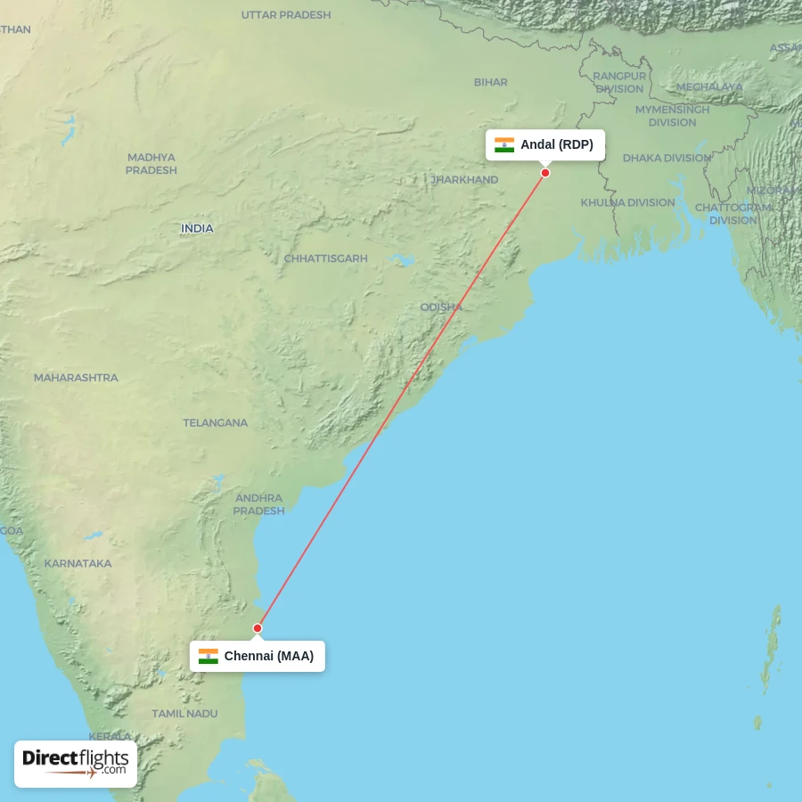 MAA - RDP route map