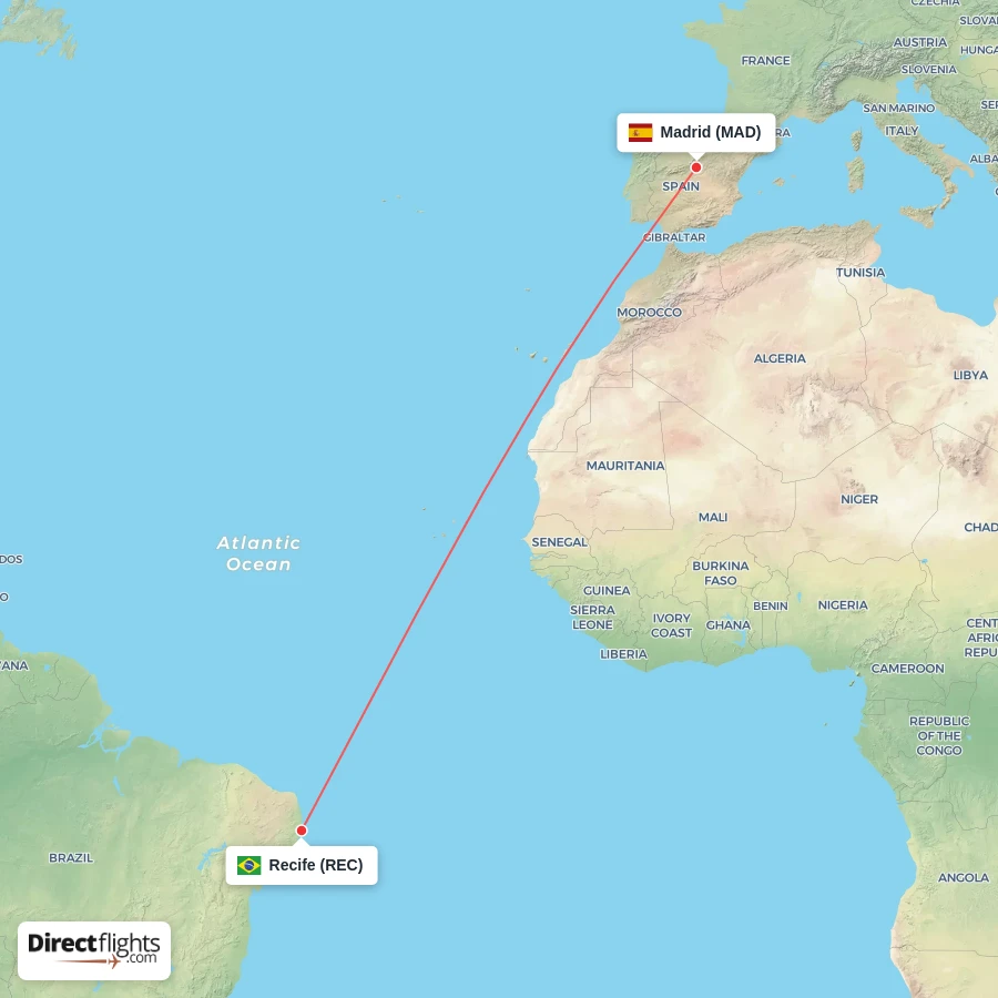 MAD - REC route map