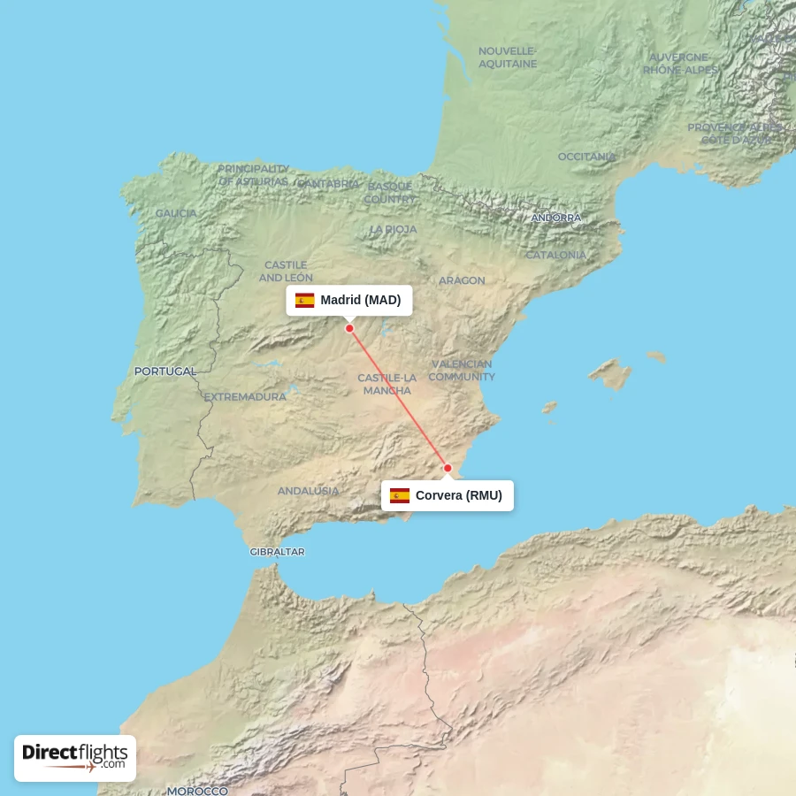 MAD - RMU route map