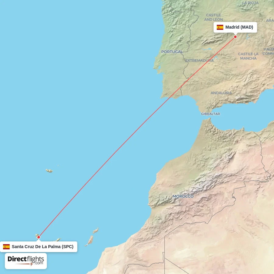 MAD - SPC route map
