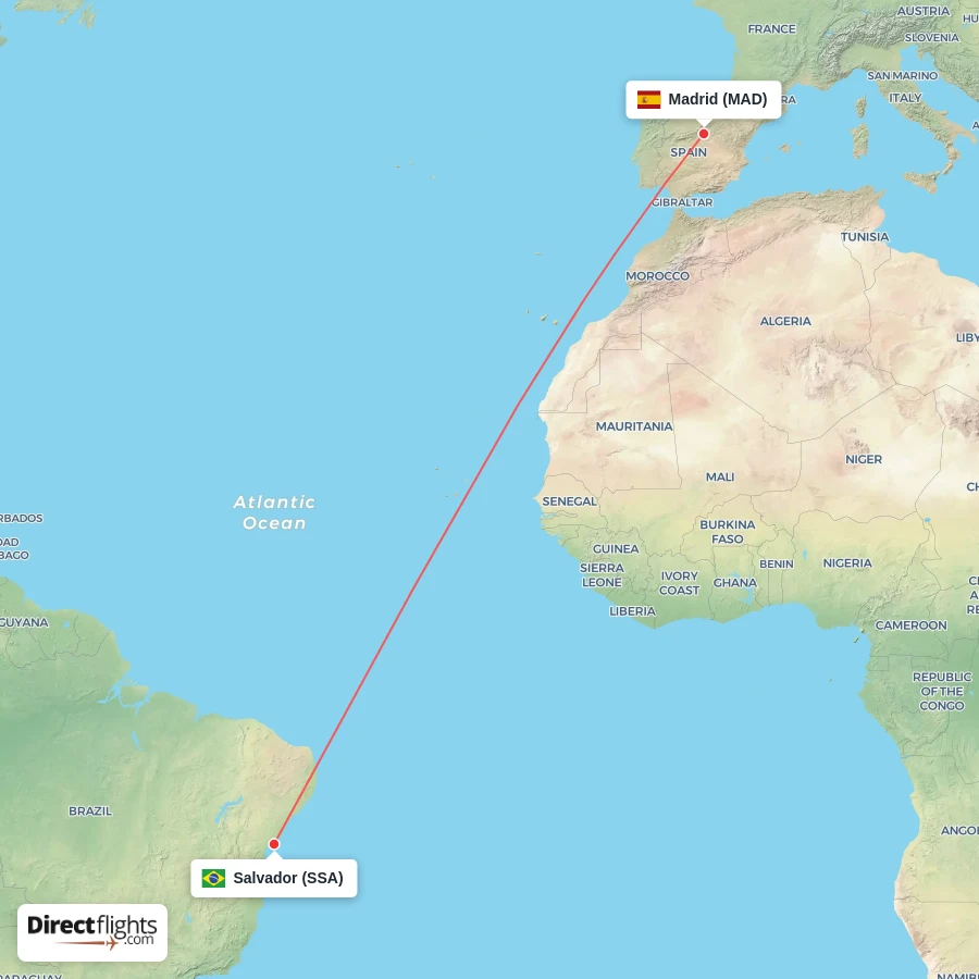 MAD - SSA route map