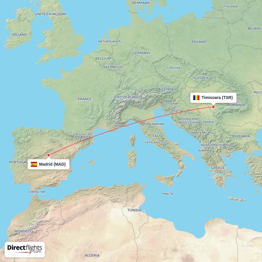 MAD - TSR route map
