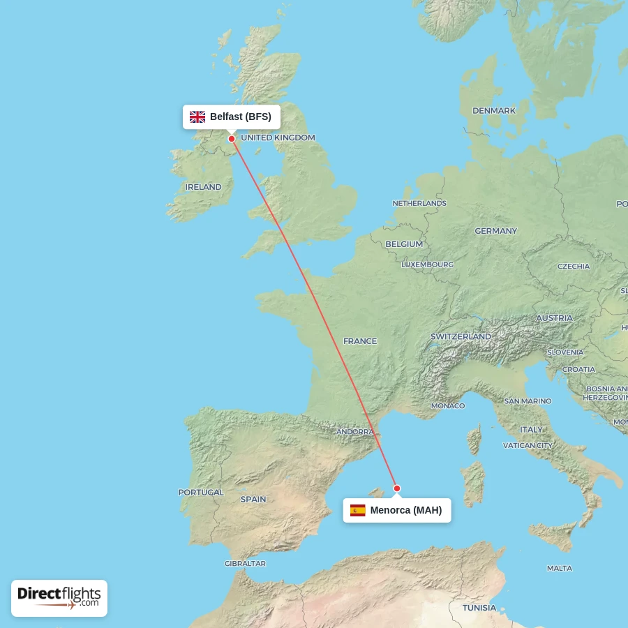 MAH - BFS route map