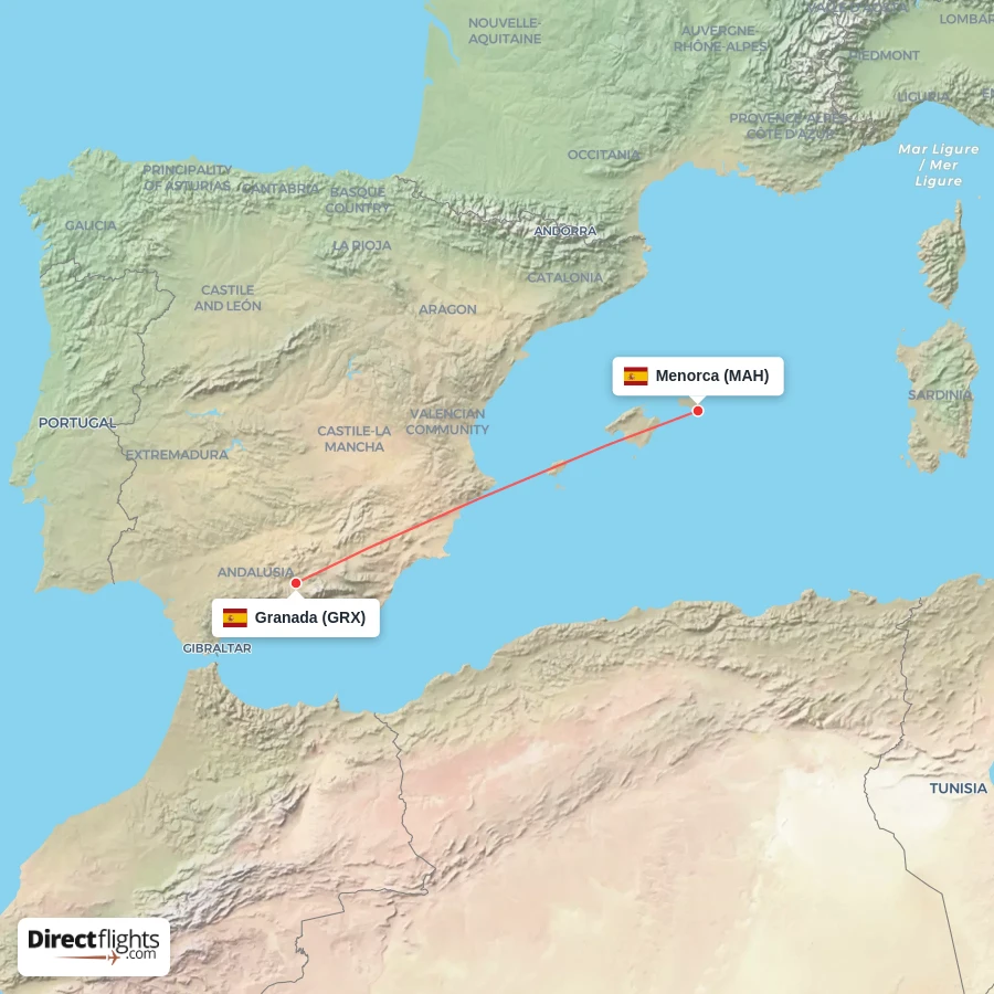 MAH - GRX route map