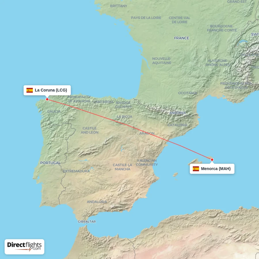 MAH - LCG route map