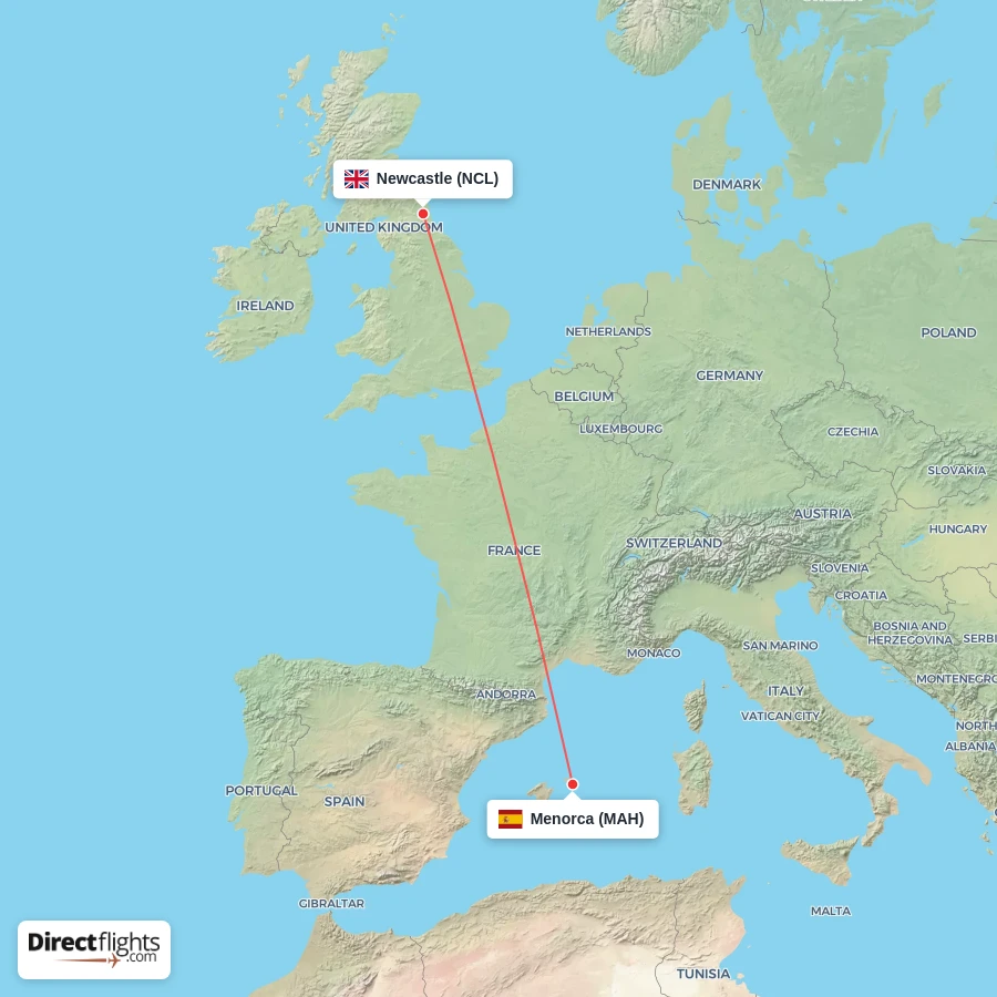 MAH - NCL route map