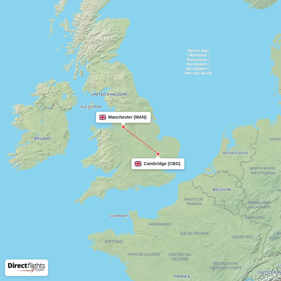 MAN - CBG route map