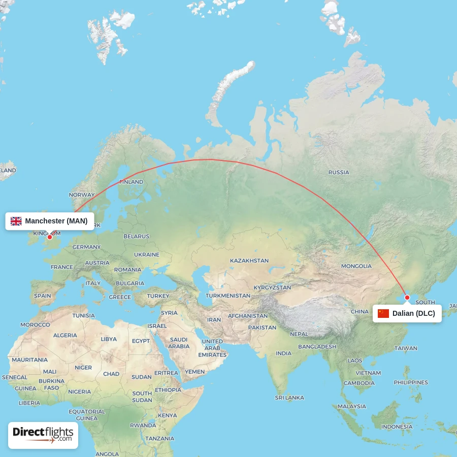 MAN - DLC route map