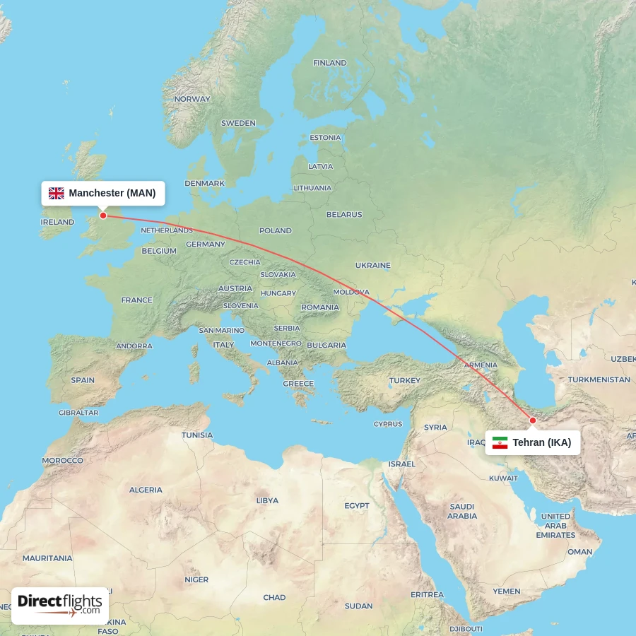 MAN - IKA route map