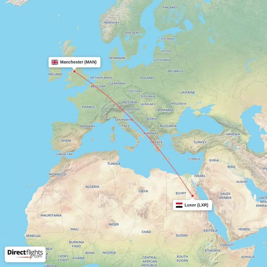 MAN - LXR route map