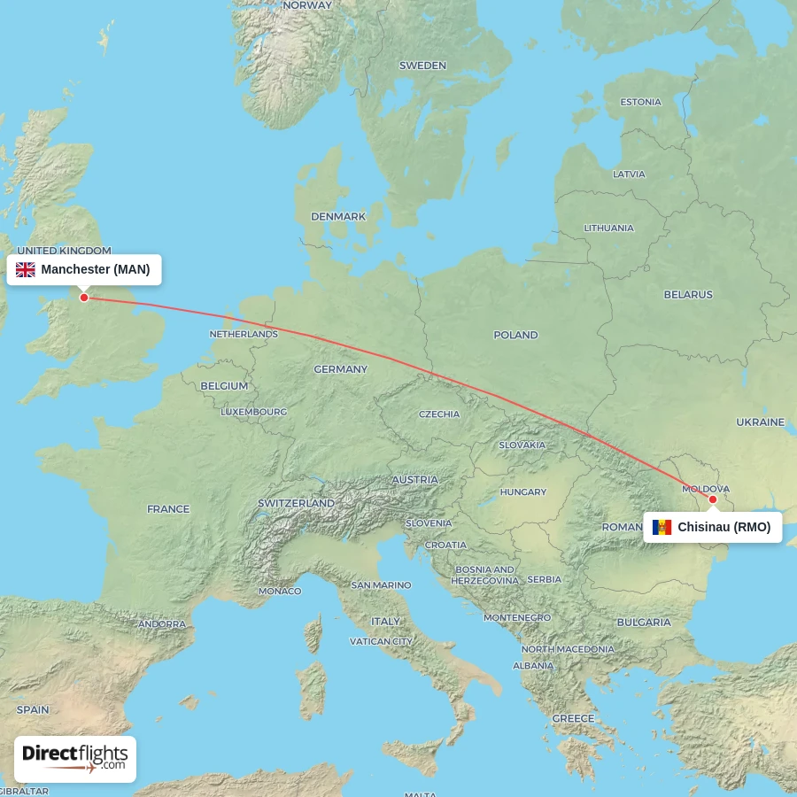 MAN - RMO route map