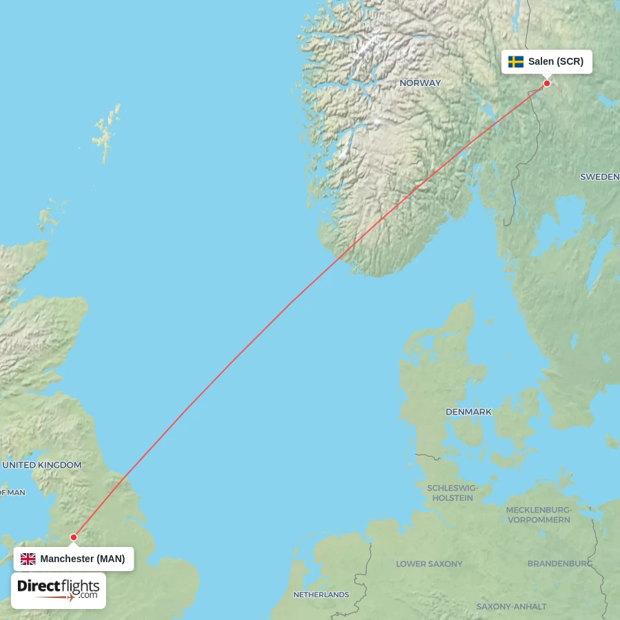 MAN - SCR route map
