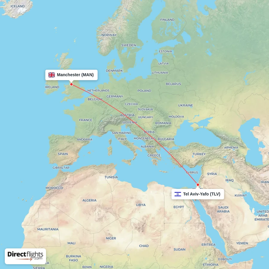 MAN - TLV route map
