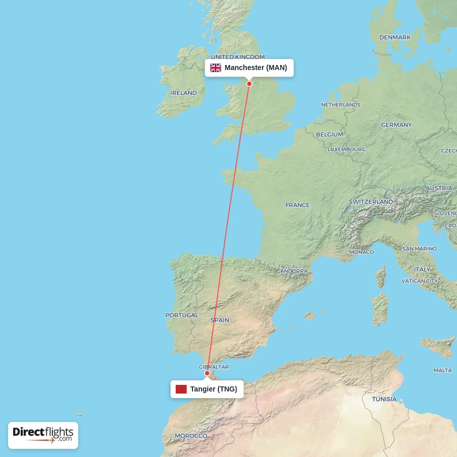 MAN - TNG route map
