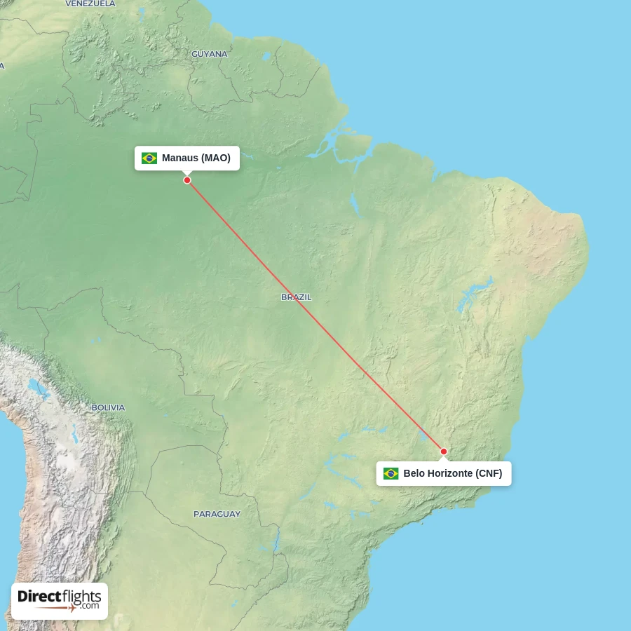 MAO - CNF route map