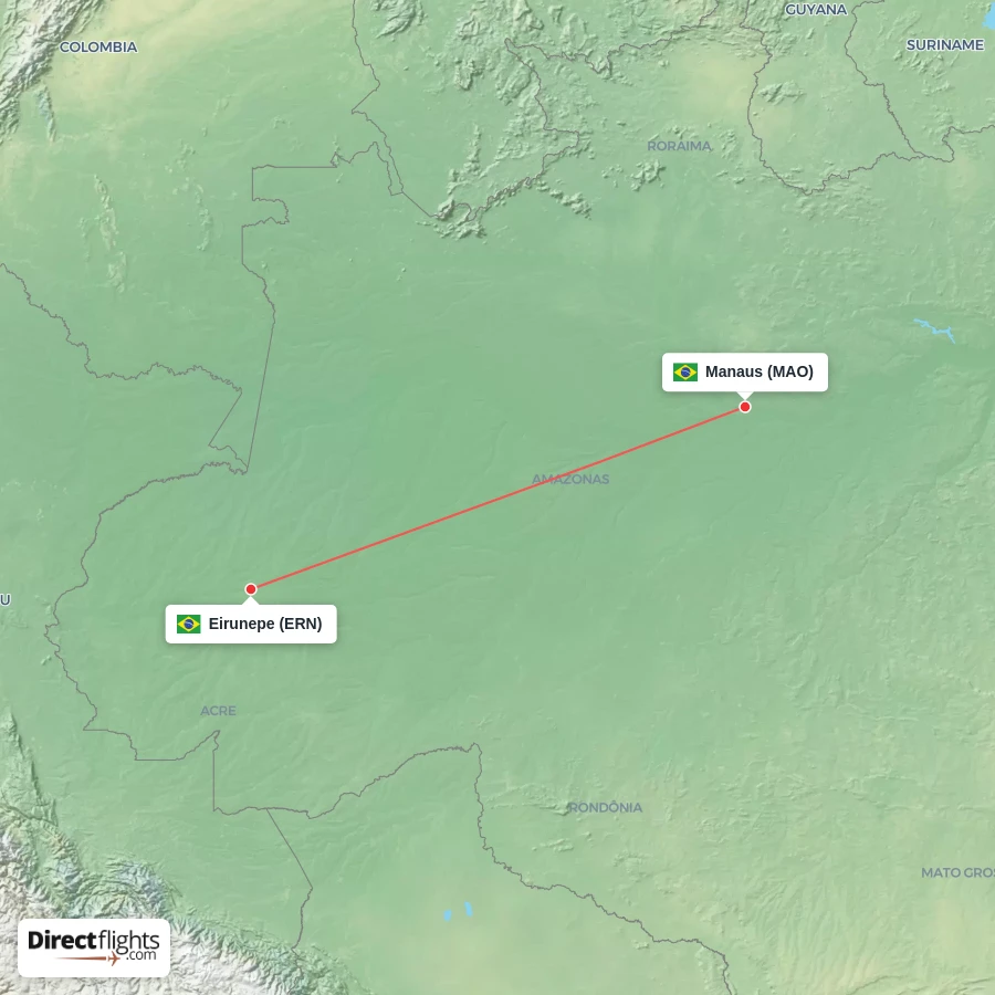 MAO - ERN route map