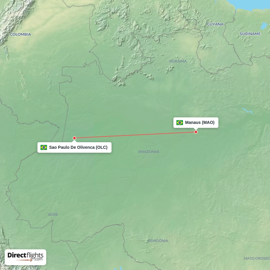 MAO - OLC route map