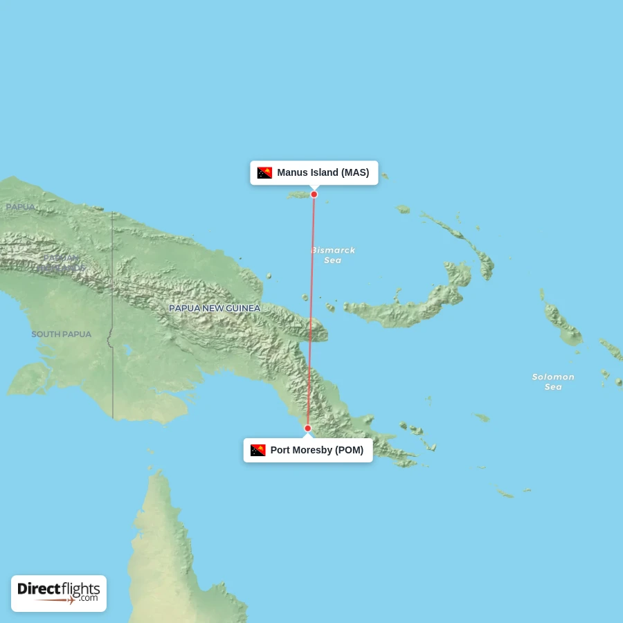 MAS - POM route map