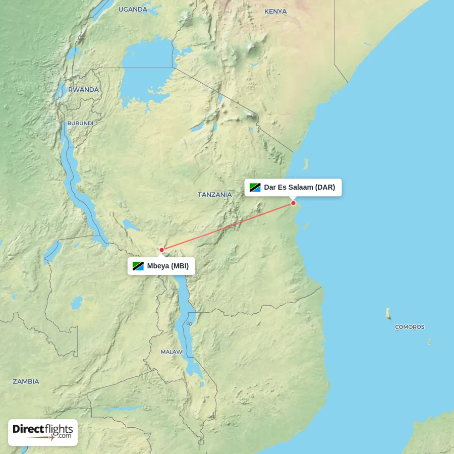 MBI - DAR route map