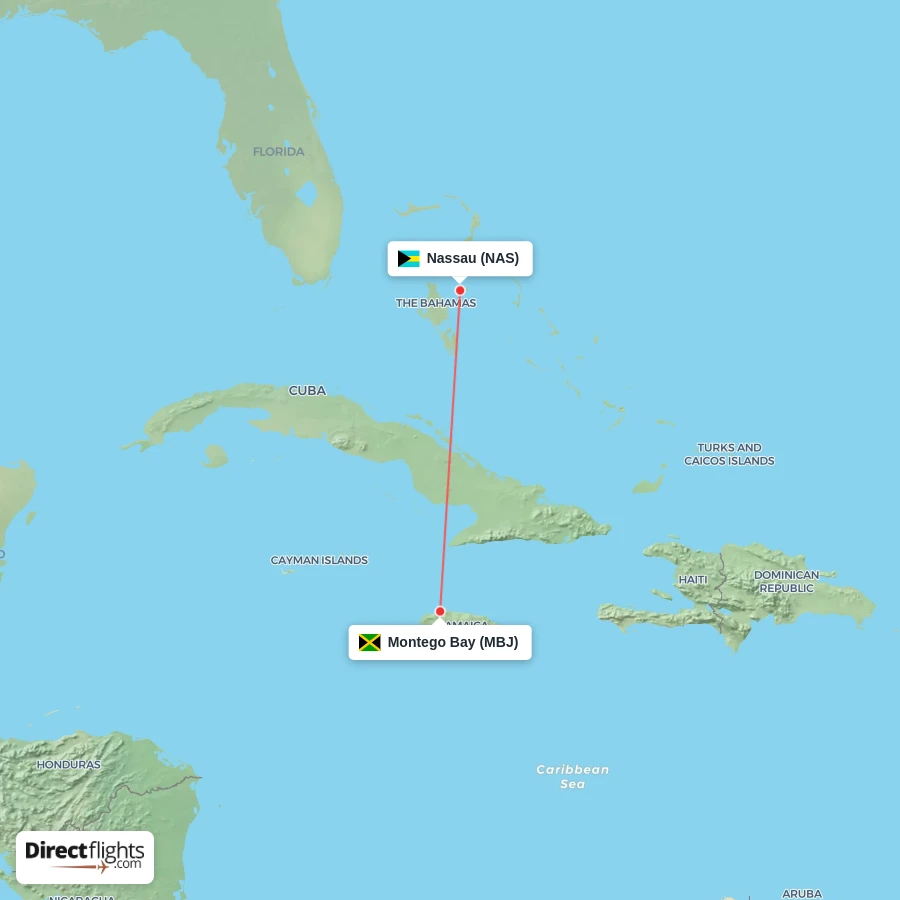 MBJ - NAS route map