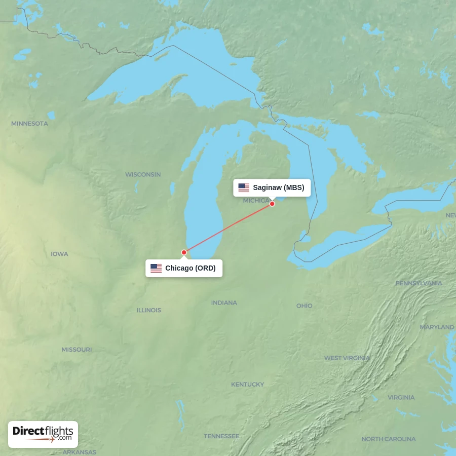 MBS - ORD route map